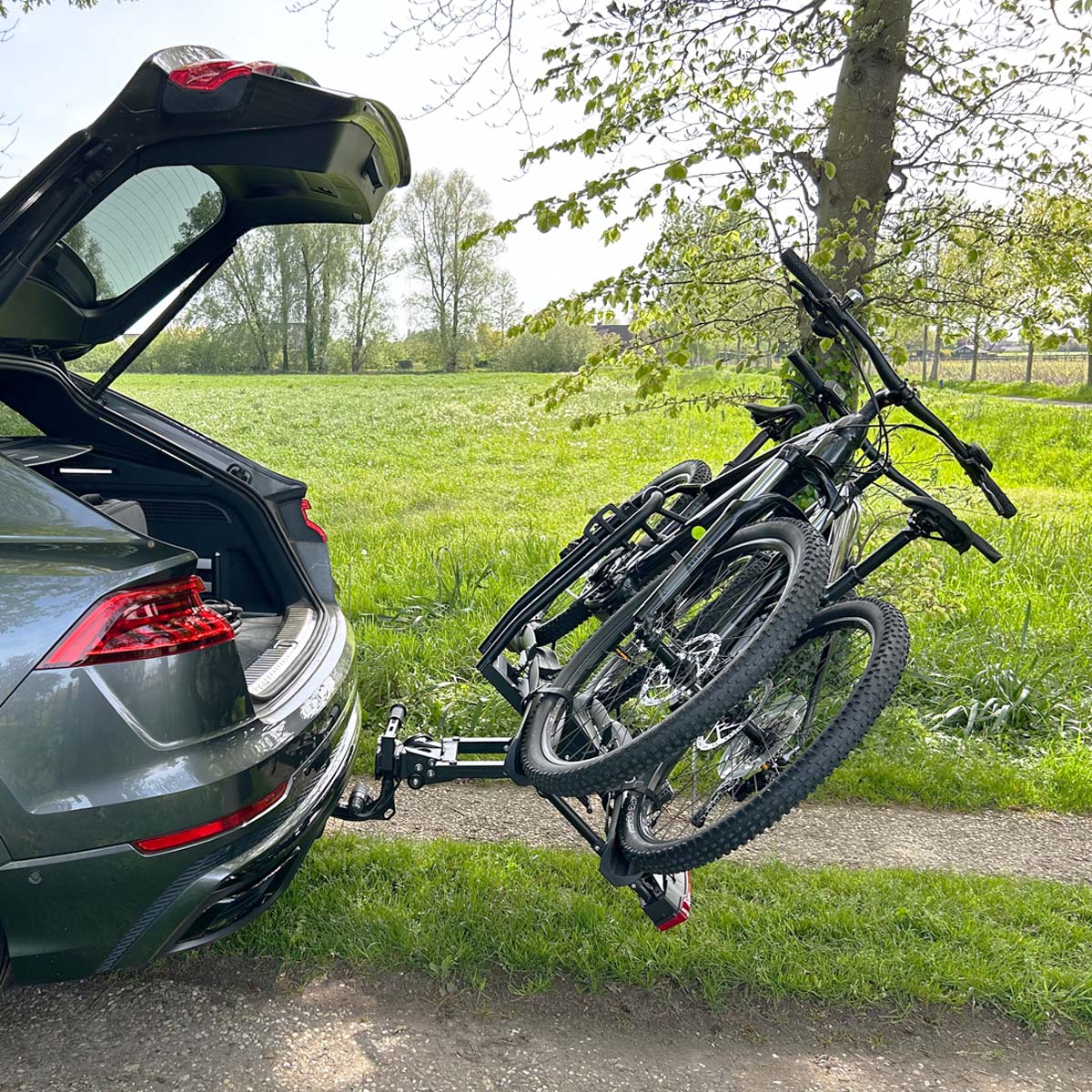 Carrier du vélo de lynx Tiltable pour 2 vélos - Towbar