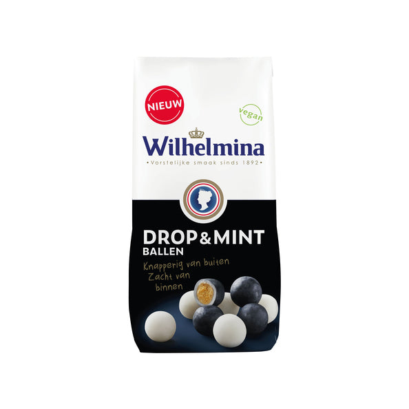 Boules de réglisse menthe Wilhelmina sachet vegan (10x200gr)