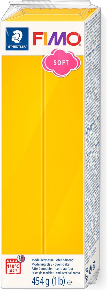 Pâte à modeler Fimo douce 454 g tournesol