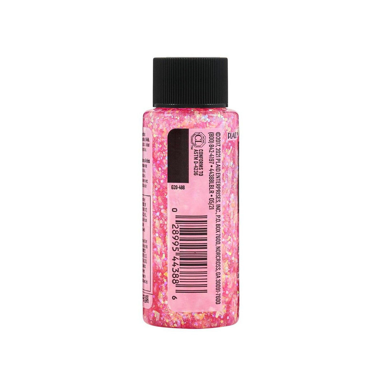 Folkart • peinture acrylique pailletée rose fluo 59ml