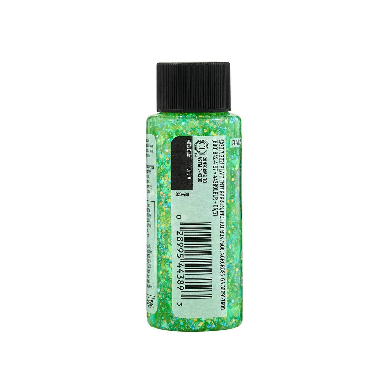 Folkart • peinture acrylique pailletée lime fluo 59ml