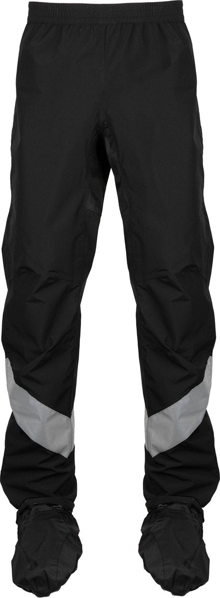 Ralka regenbroek pro waterdicht ademend - schoenhoes + reflectie - zwart - maat xl