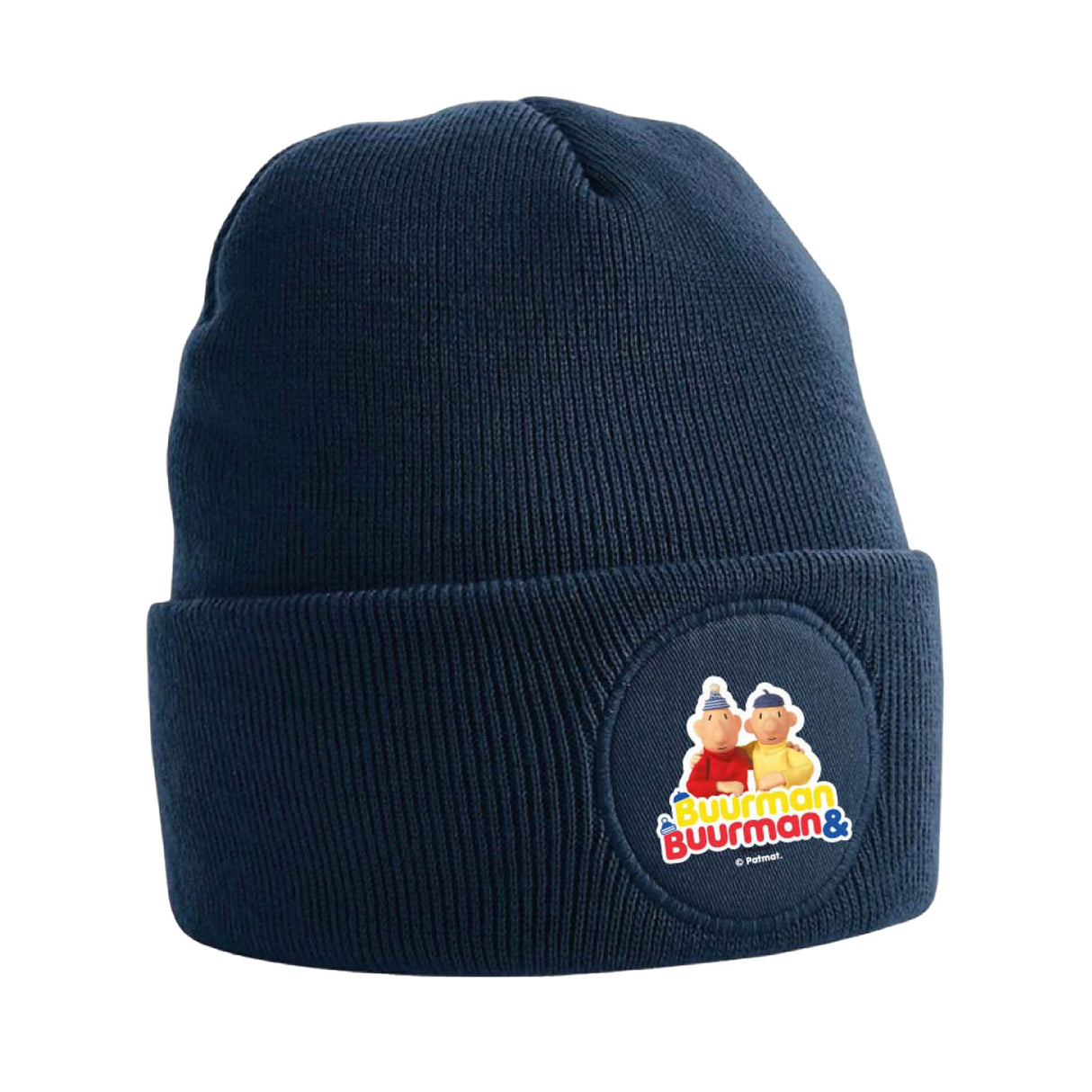 Chapeau voisin et voisin - logo bleu marine