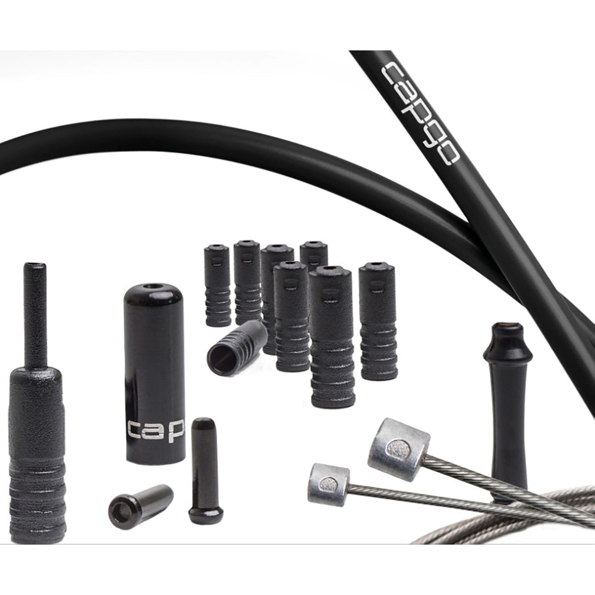 Jeu de câbles Capgo complet pour le changement de vitesse et le freinage pour Shimano et SRAM