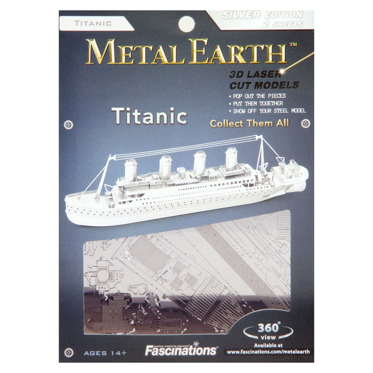 Eureka Metal Earth Titanic Ship Édition Argent