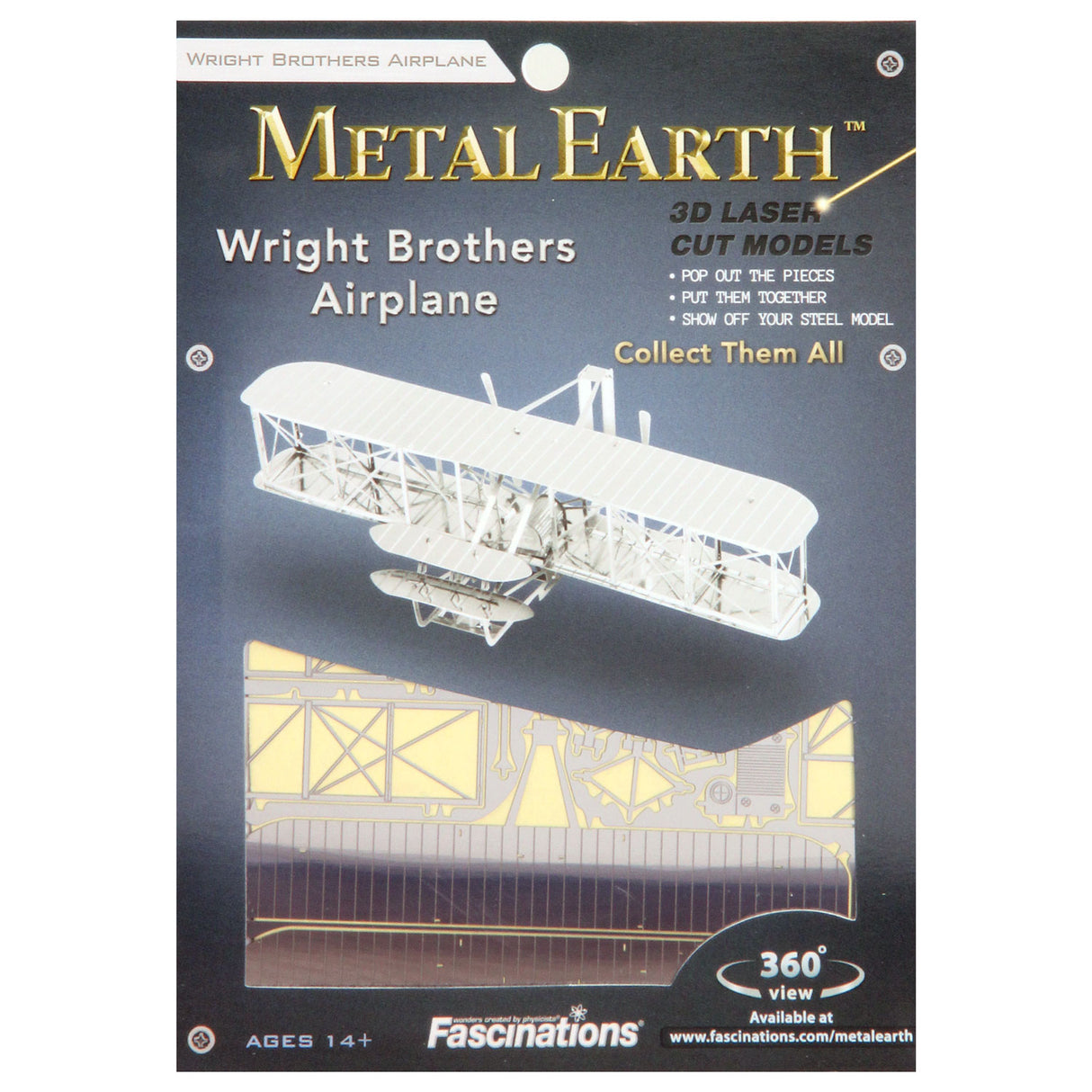 Eureka métal terre frères Wright avion