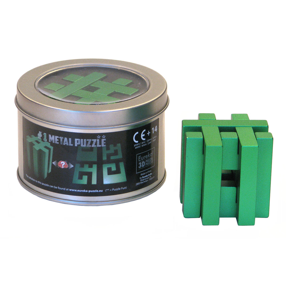 Puzzle cérébral Eureka en métal dans une boîte de conserve - hashtag **