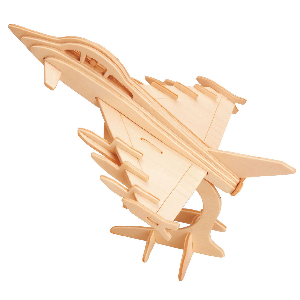 Kit de construction en bois 3d atelier d'Eureka Gepetto - avion de chasse