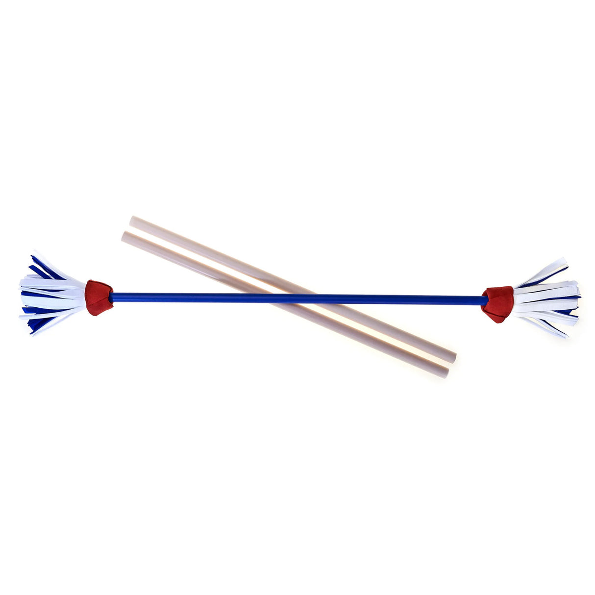 Eureka jongle avec un bâton de fleur - bleu