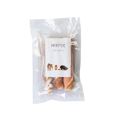 Petstyle Living bâton torsadé multicolore avec poulet