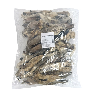 Oreilles de lapin Petsnack avec fourrure