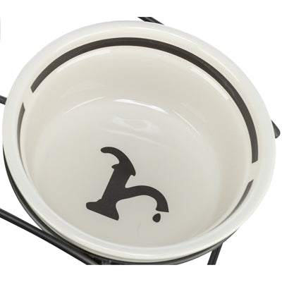 Trixie gamelle pour chien céramique blanc noir