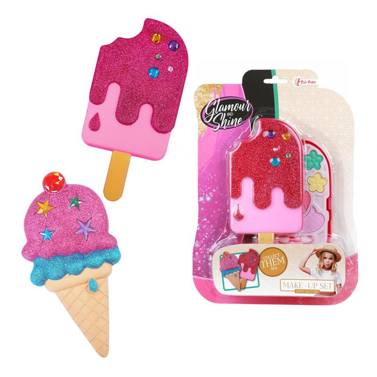 Toi-toys toitoys set de maquillage glace pailletée