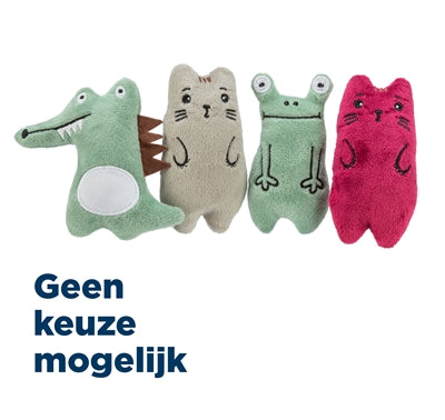 Peluche animal Trixie avec herbe à chat assortie