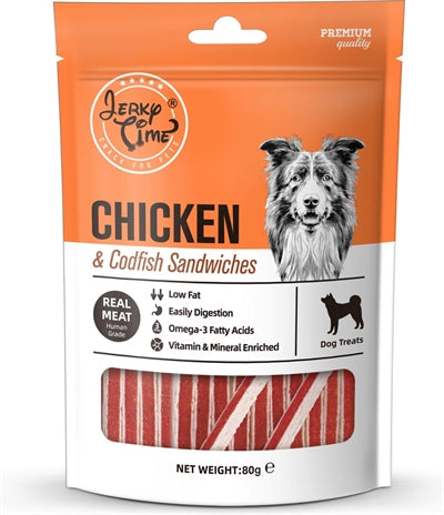 Jerky time Sandwich au poulet et à la morue Jerky time
