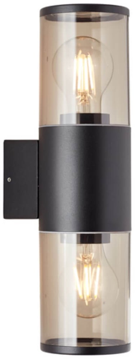 Brilliant sergioro - lampe d'extérieur - e27 max 2x40w - ip44 - noir