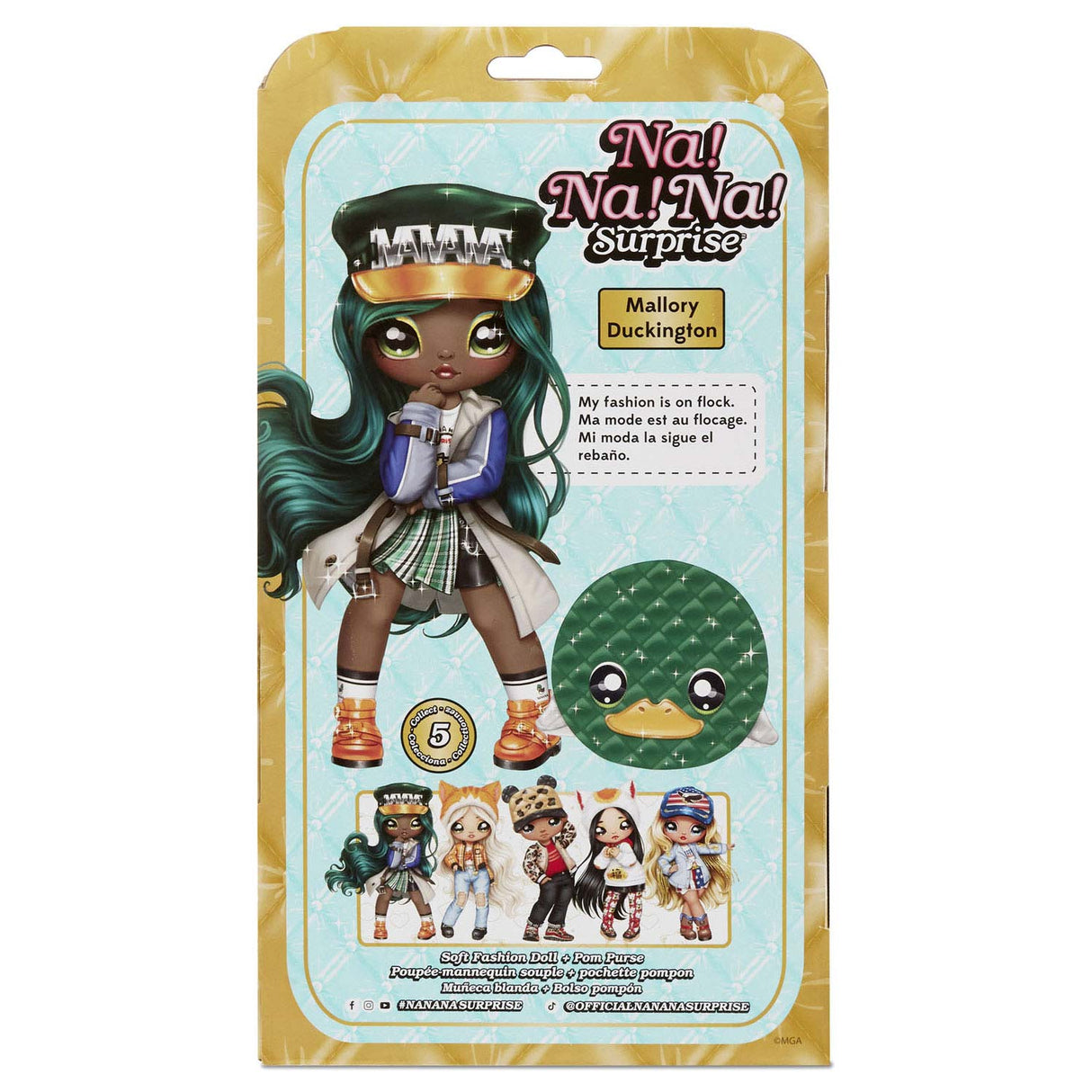 MGA Entertainment After! Après! S surprise Doll Purse Mallory Duckington