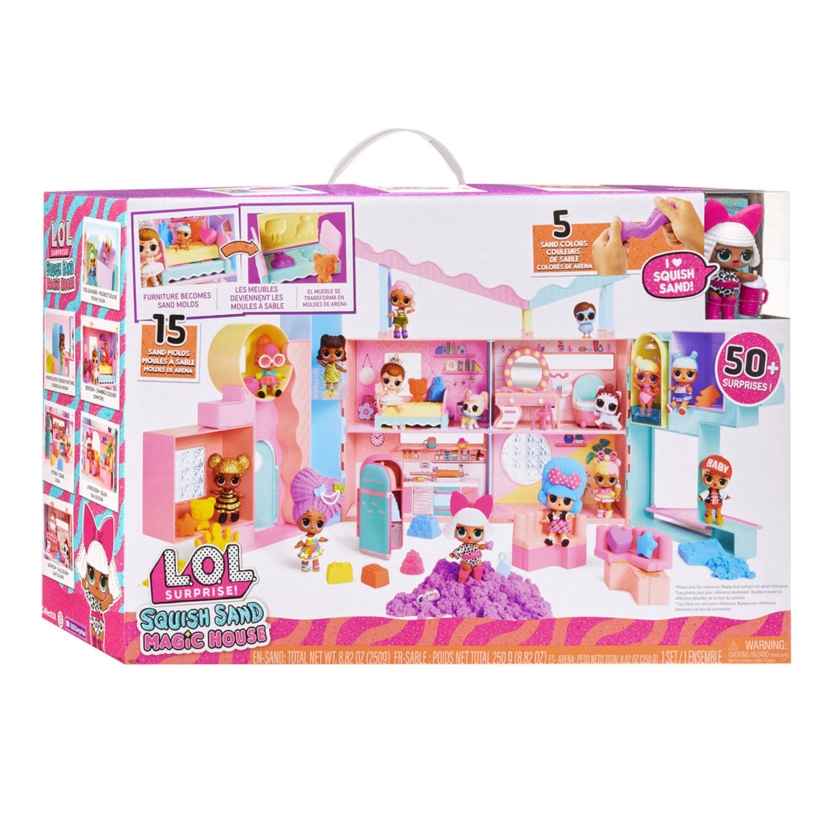 Mdr. ensemble de jeu maison magique de sable squish surprise