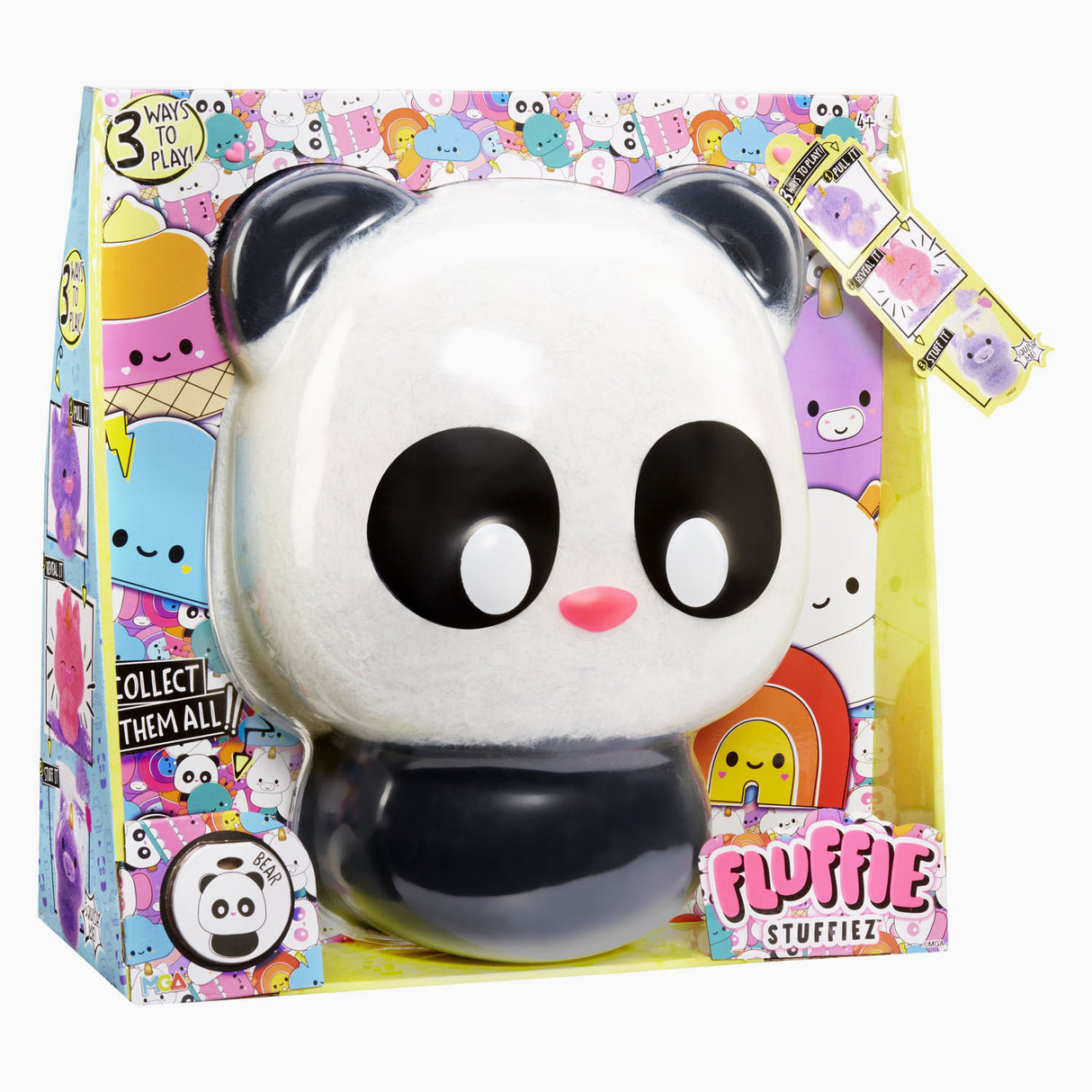 Mga entertainment fluffie stuffiez grande peluche - panda