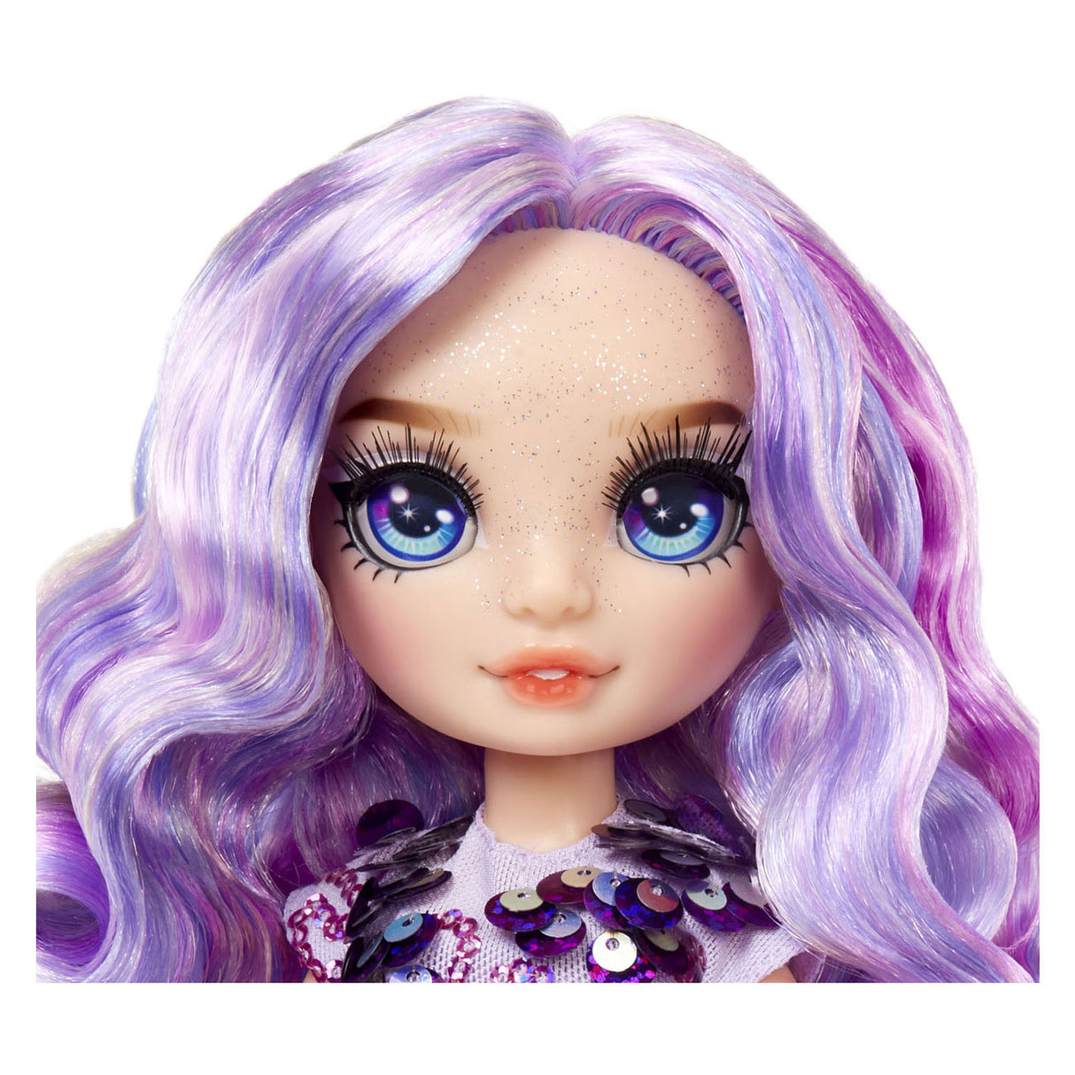 Poupée mannequin classique Rainbow High - 28 cm - violette (violet) - avec set de slime et animal