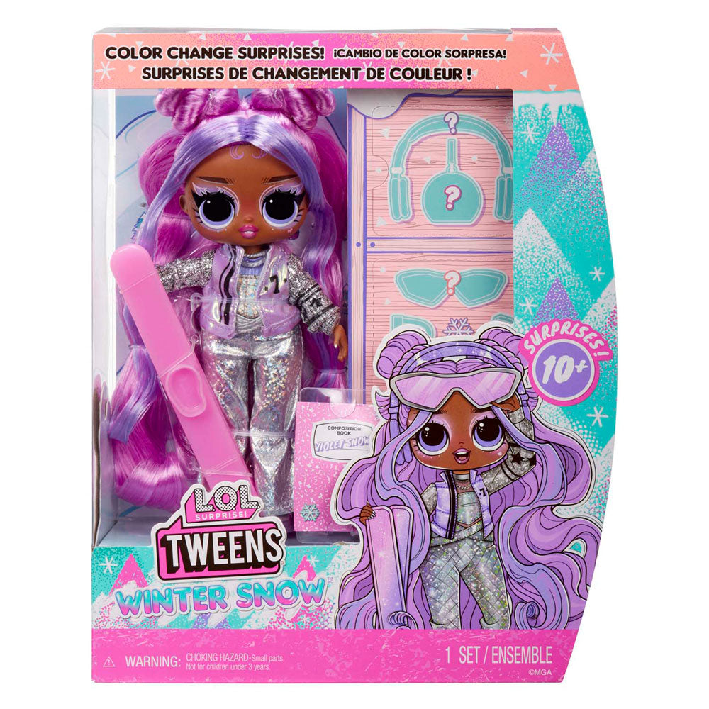 Mdr. surprise pour les préadolescents, pop de neige d'hiver - neige violette