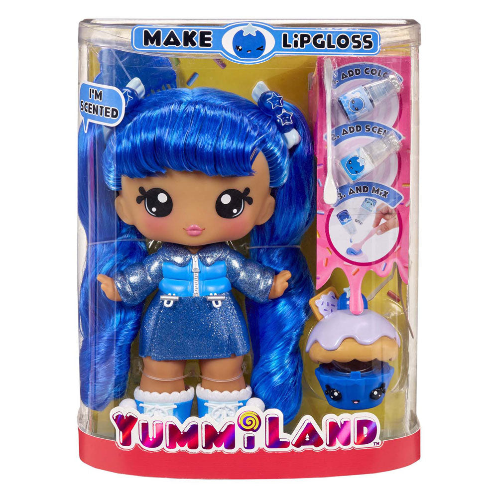 Mga entertainment yummiland grande poupée + brillant à lèvres petrory blueberr