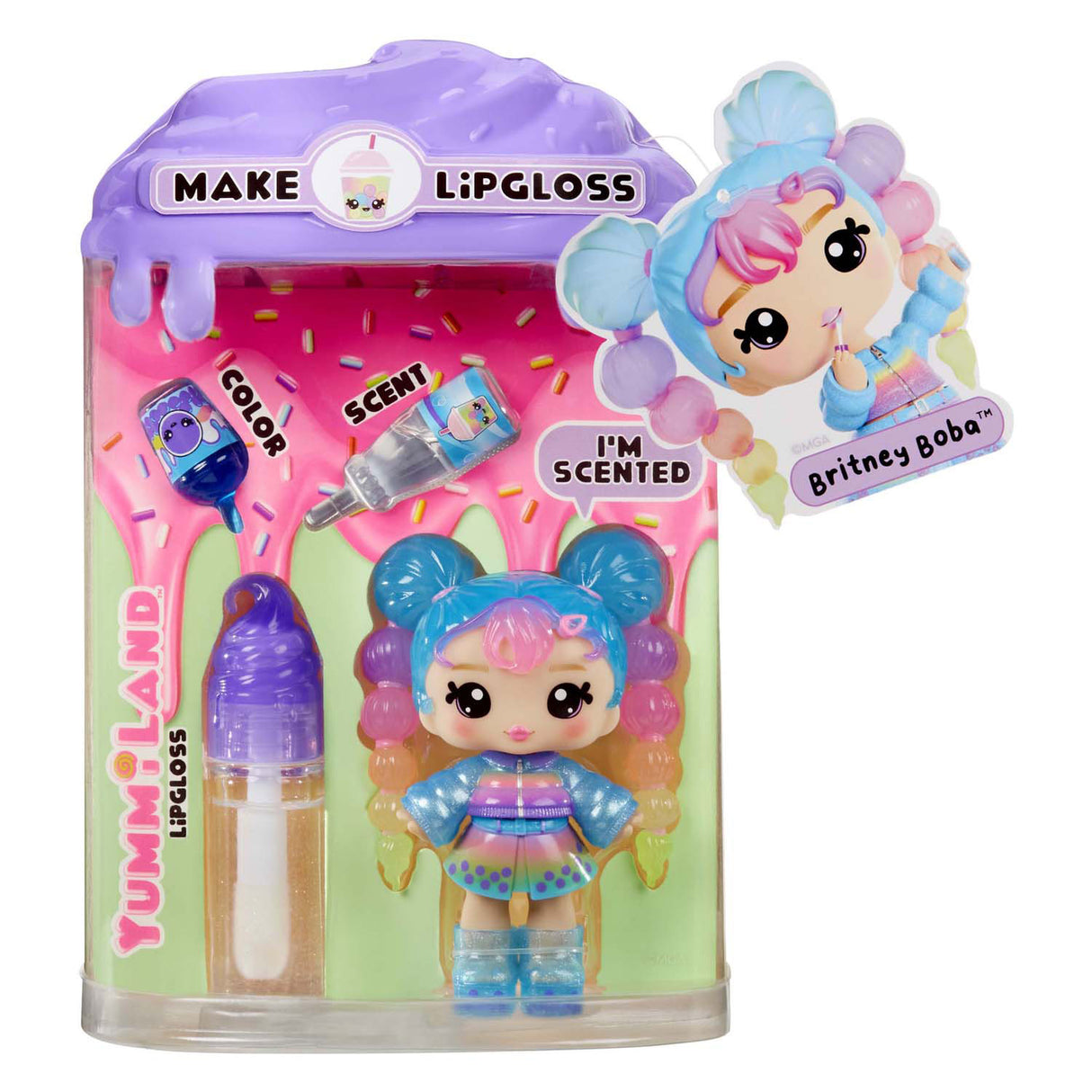Mga Entertainment Yummiland Doll - Britney Boba avec ensemble de brillant à lèvres