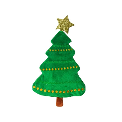 Joyeux animal de compagnie Arbre de Noël froissé plat