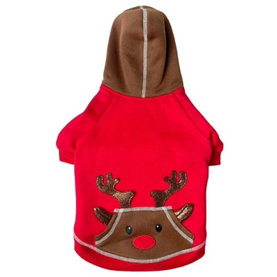 Happy pet Pull pour chien pull renne rouge