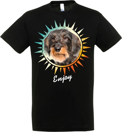 Tee shirt teckel noir