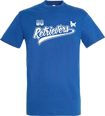 Tee shirt go retrievers bleu