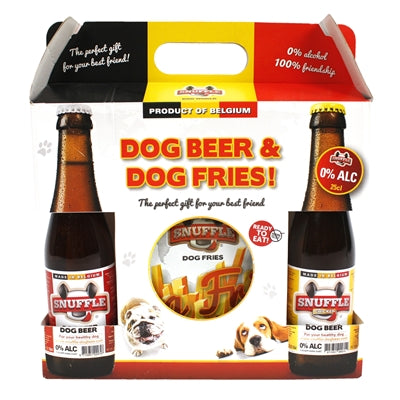 Snuffle Coffret cadeau chien bière et frites
