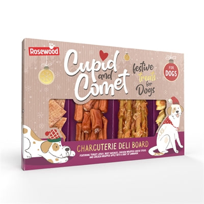 Planche à collation Cupidon comète Charcuterie board