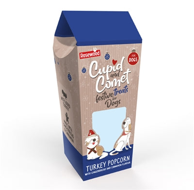Pop-corn de dinde de la comète Cupidon au goût de pain d'épices et de cannelle