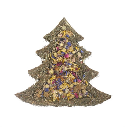 Arbre de Noël à fleurs et à fourrage de comète Cupidon
