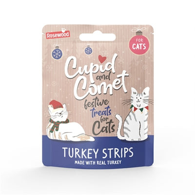 Cupidon comète cupidon comète dîner de Noël bas de Noël chat