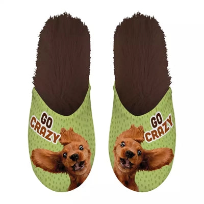 Babouche Go Crazy vert marron