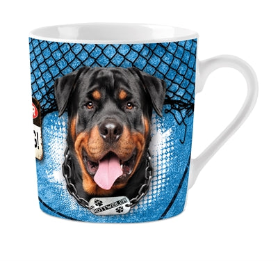 Plenty Gifts tasse rottweiler bleu