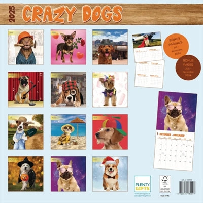 calendrier chiens fous 2025