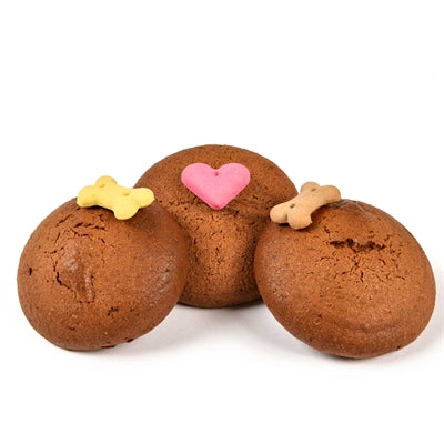 Trio de mini woofins glacés The Barking Bakery assortis