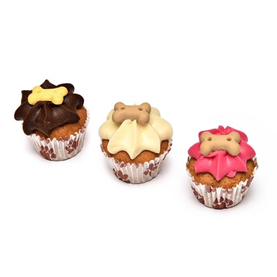 The Barking Bakery Mini Woofins glacés trio vanille et caroube assortis