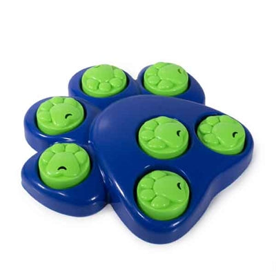 Puzzle en palissandre patte jouet d'intelligence bleu vert