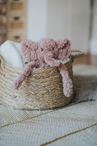 Peluche mon chien éléphant rose