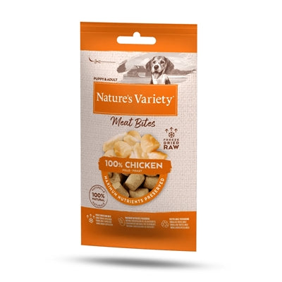 Bouchées de poulet lyophilisées de variété Natures