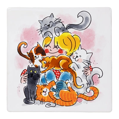 Chat carreau blond Amsterdam