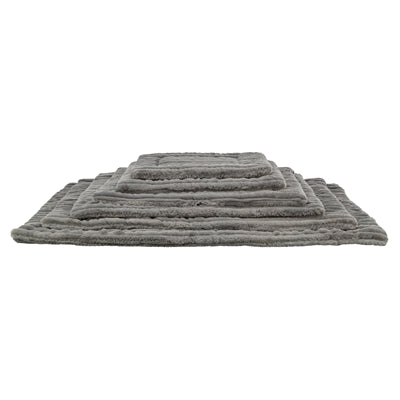 Tapis de salon Trixie lonni velours côtelé gris