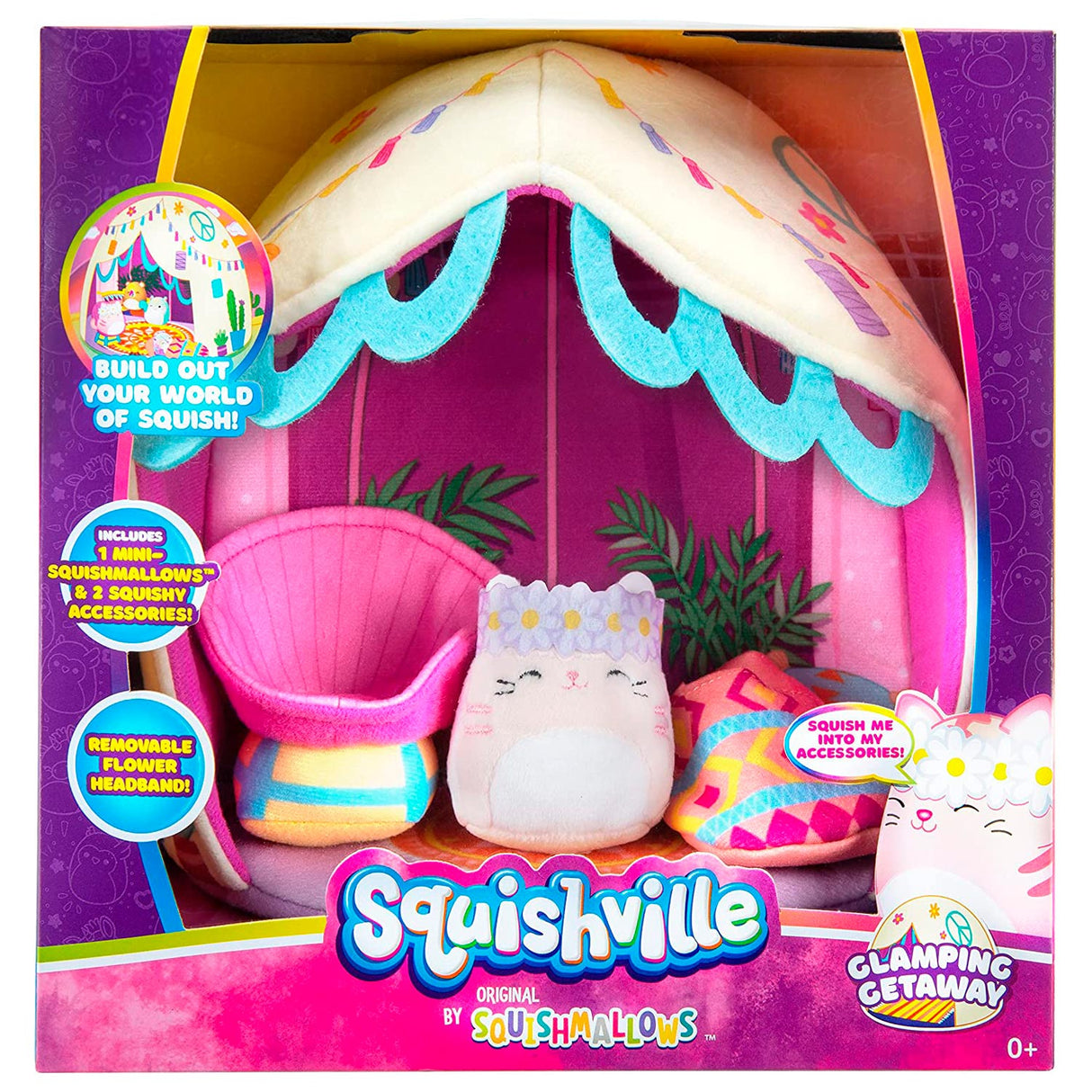 Squishmallows Squishville Glamping Getaway Ensemble de jeu de luxe