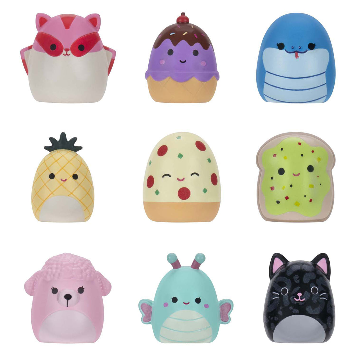 Clips porte-clés Squishmallows squishalongs assortis | 6 pièces
