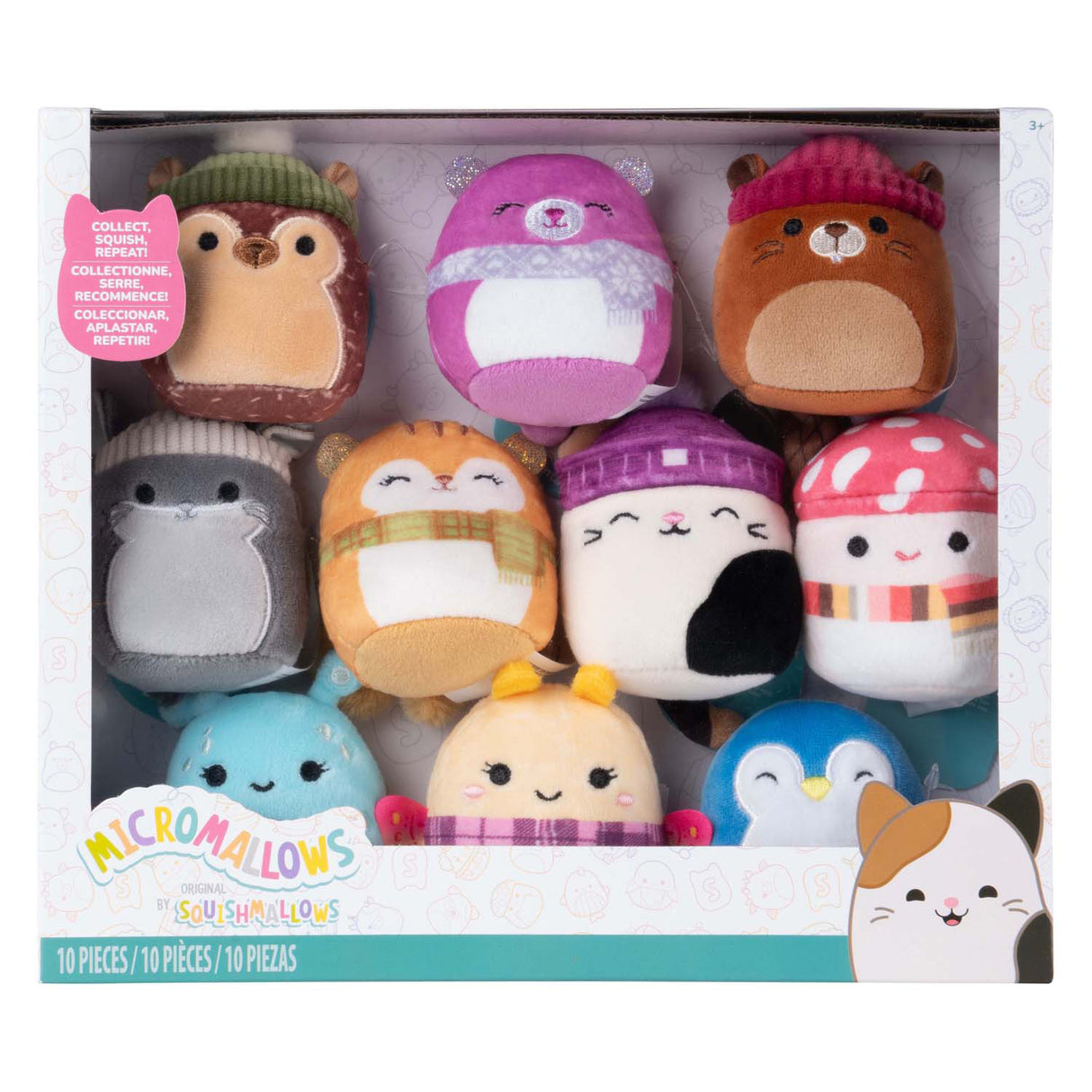Peluche peluche Jazwares squishmallows - micromallows hiver - 10 pcs.