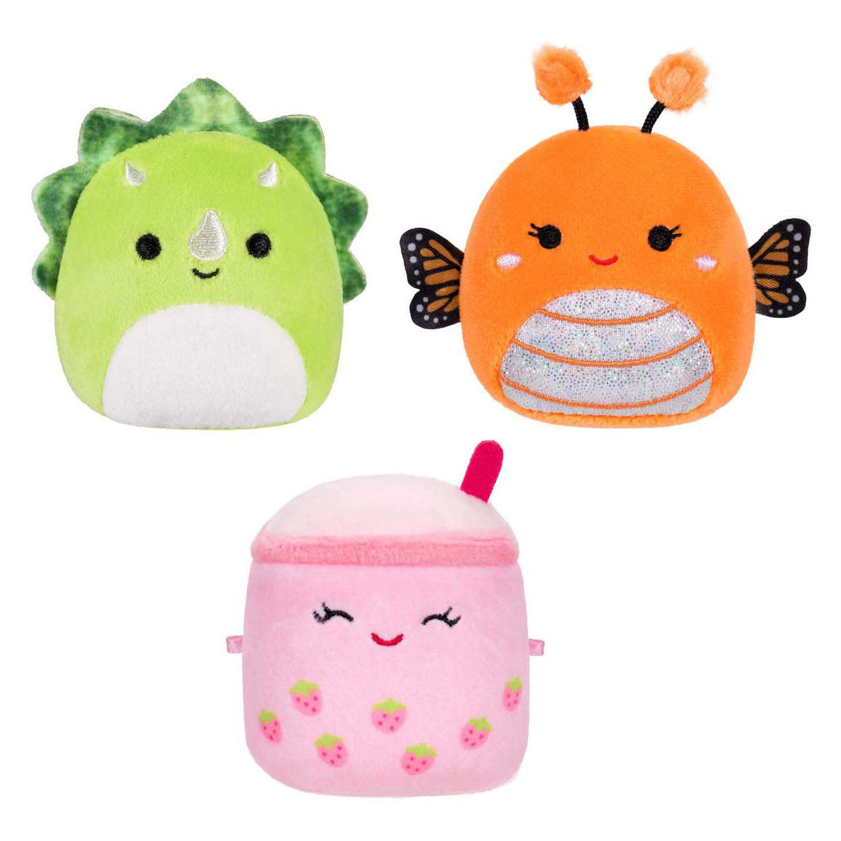 Peluche peluche Jazwares squishmallows - micromallows mony, tristan, victoria - 3 pcs.